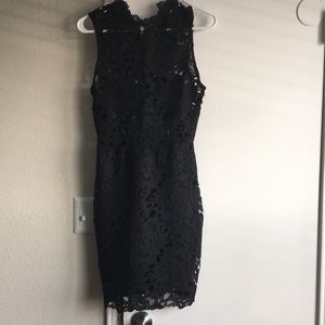 Tobi black floral dress